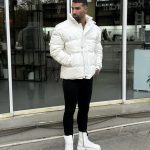 کاپشن چرم bershka