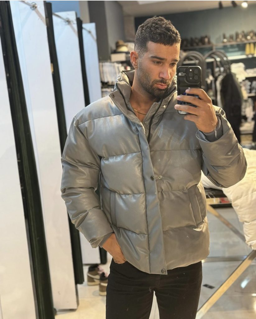 کاپشن چرم bershka