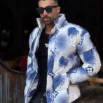 کاپشن پفکی طرحدار