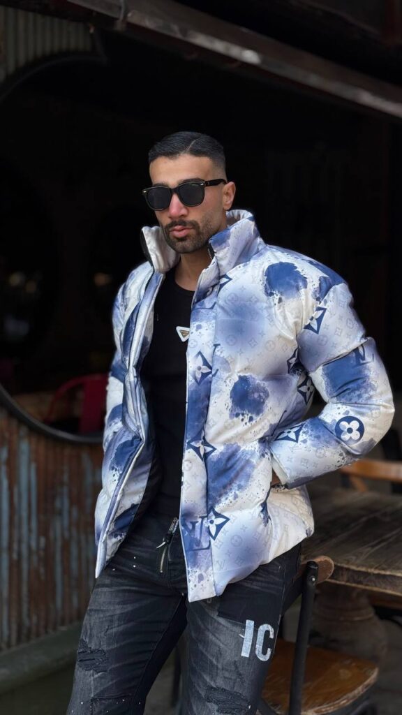 کاپشن پفکی طرحدار