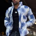 کاپشن پفکی طرحدار