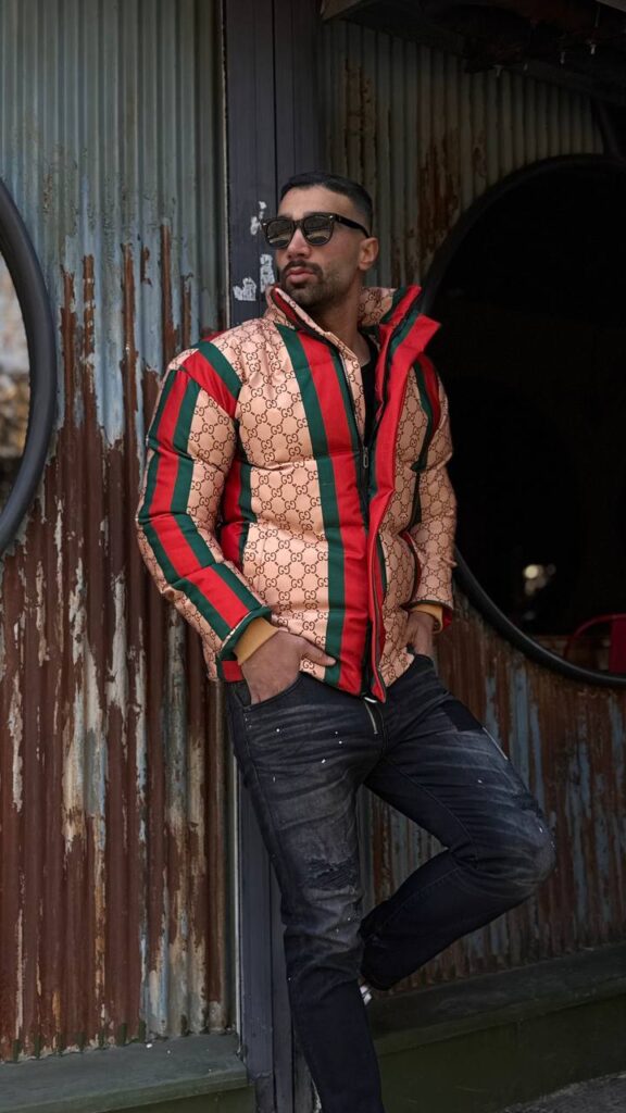 کاپشن پفکی طرحدار