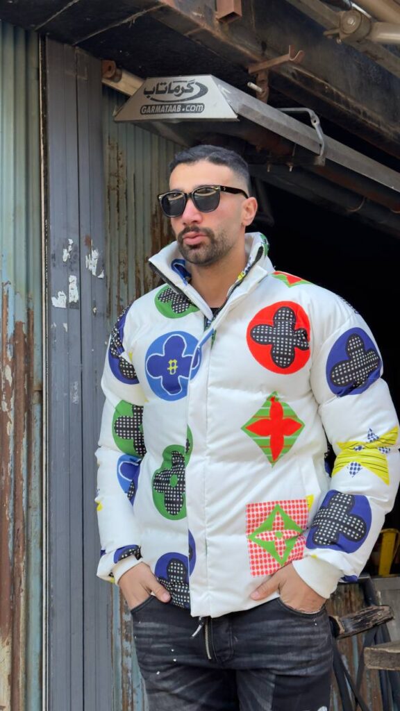 کاپشن پفکی طرحدار