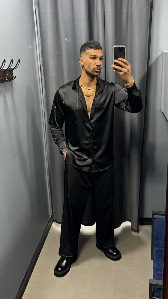 پیراهن مراکشی‌ساتن