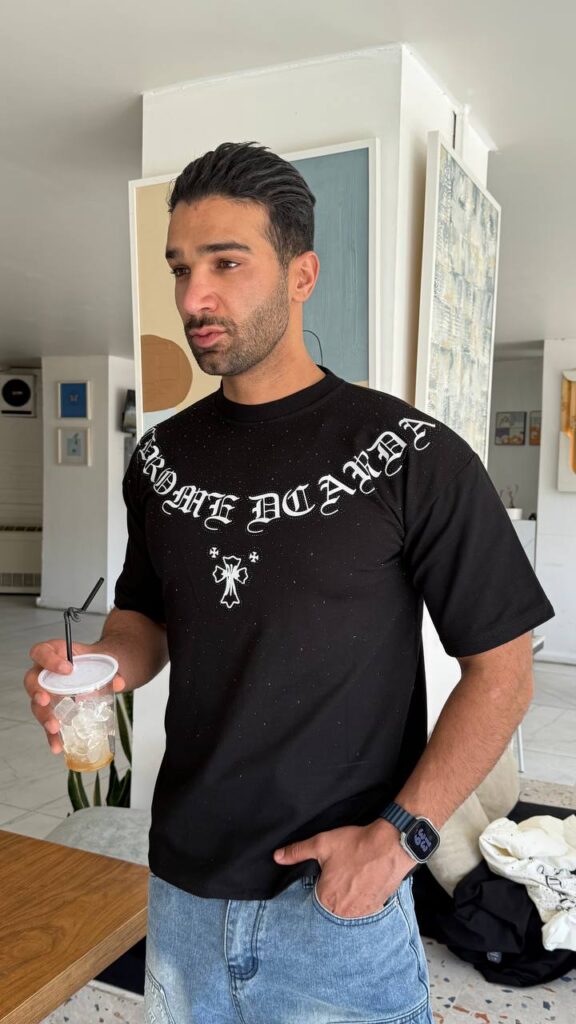 تیشرت کروم نگینی