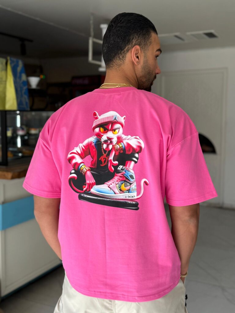 تیشرت پلنگ صورتی