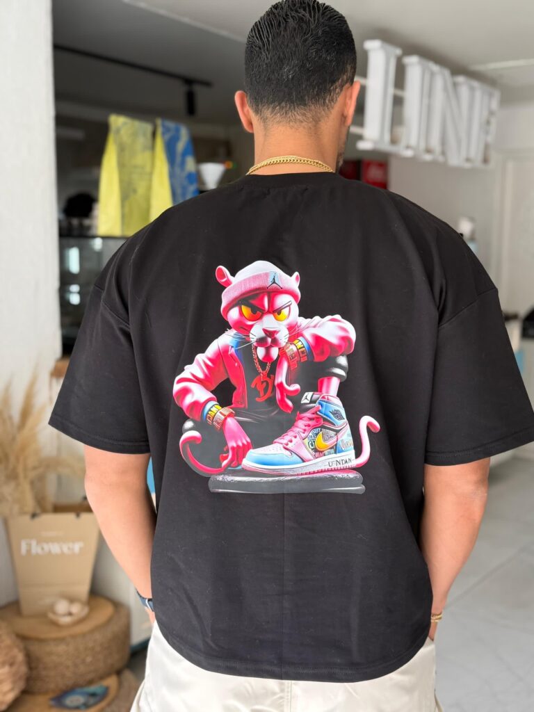 تیشرت پلنگ صورتی