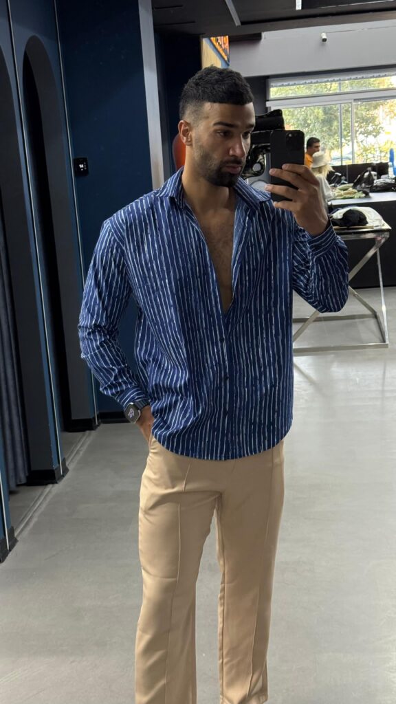 پیراهن مراکشی راه راه