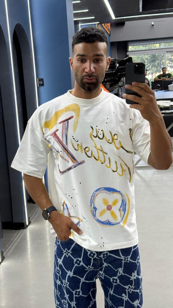 تیشرت LV ابرنگی