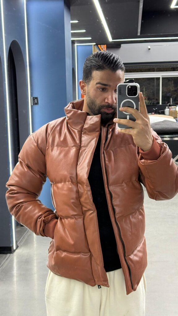 کاپشن چرم زارا