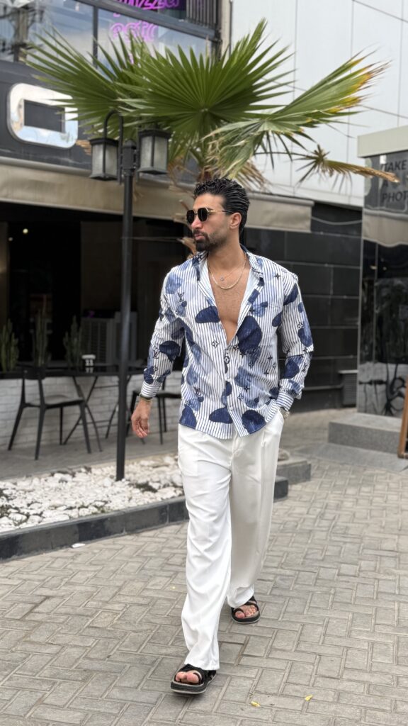 پیراهن راه راه LV