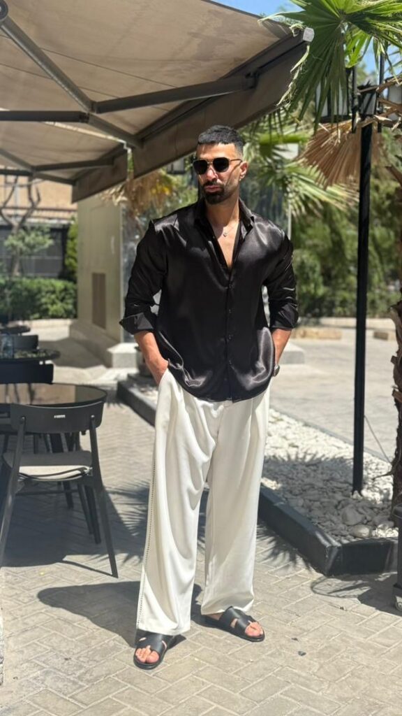 پیراهن ساتن ساده