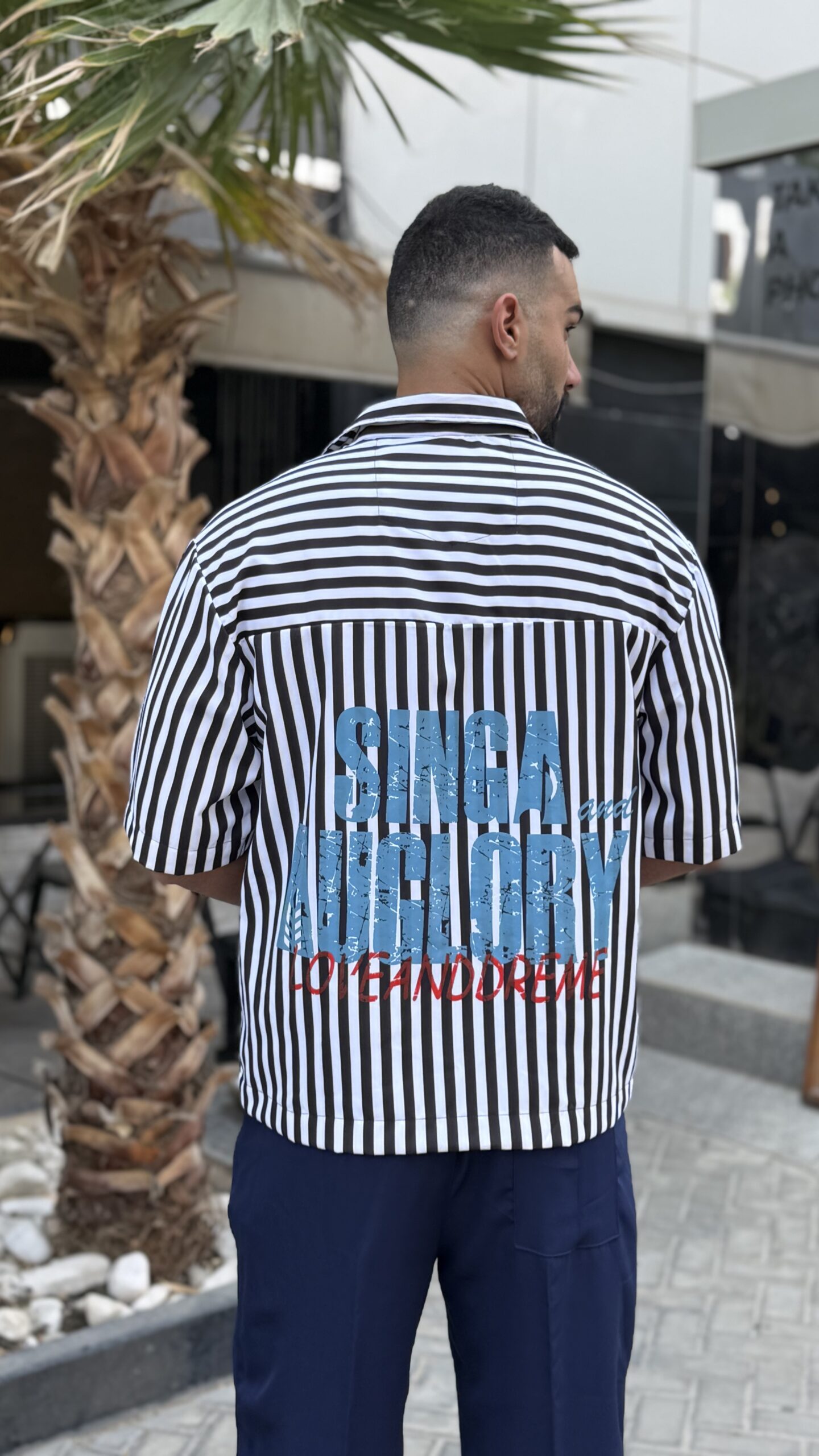 پیراهن راه راه singa